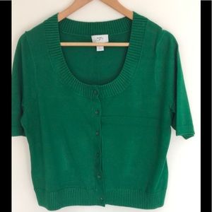 Ann Taylor Loft Green Cardigan